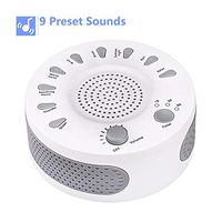 White Noise Sleep Machine 9 Soothing Natural Sounds Therapy Auto-Off Timer, USB or Battery Powered for Insomnia, Sleeping Trouble, Seniors, Office Break Fauay