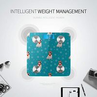Bluetooth Bodyweight Scale Cartoon Cute Funny Pet Dog Chihuahua Scales Digital Weight Body Fat Composition Monitor Analyzer with Smartphone App for Body Management-396 Lbs