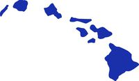 hBARSCI Hawaii Vinyl Decal - 5 Inches - for Cars, Trucks, Windows, Laptops, Tablets, Outdoor-Grade 2.5mil Thick Vinyl - Royal Blue