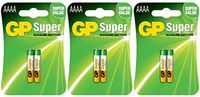 My Battery Supplier GP AAAA 6 Pack Super Fresh Super Alkaline 1.5V Batteries LR61 MN2500 EN96 3x2