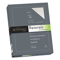 Southworth 99418 Naturals Paper, Birch, 8 1/2 x 11, 32lb, 100 Sheets