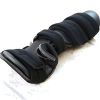 UUK Palm Rigid Support Plate, Wrist Orthosis, Plaster Splint, Fracture Contracture Fixation, Hand Function Trainer, Four Bandages for Mouse Hand, Cerebral Palsy, Carpal Fracture (Black),Left,L