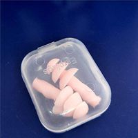 Jenny.Ben 2 Pairs of Boxed Comfortable soundproof earplugs Noise Reduction Silicone Soft earplugs Swimming Silicone earplugs Pink