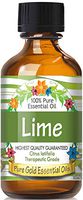 Pure Gold Lime Essential Oil, 100% Natural & Undiluted, 60ml