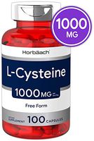 L Cysteine 1000mg | 100 Powder Capsules| Non-GMO, Gluten Free Supplement | by Horbaach