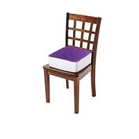 Comfort Finds Rise with Ease Seat Cushion - Thick Firm Chair Cushion Booster - Extra Thick Foam Pad for Home, Patio, Office and Car Seats - Extra Supportive Lift - 14 X 14 X 5 (Purple Fleece)