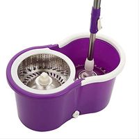 Spin Mops 360 Degree Spinning Mop Double Drive to Drag Cloth Bucket Household Cloth Stainless Steel Hand Pressure Force Mop Bucket Home Cleaning