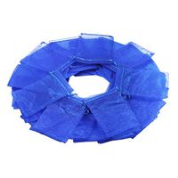 100Pcs 5X7 Inches Sheer Drawstring Organza Jewelry Pouches Wedding Party Christmas Favor Gift Bags (Sapphire Blue)