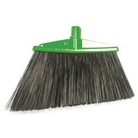 Angle Broom with Bristles Color: Green