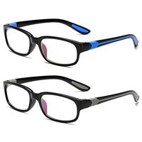 Reading Glasses Blue Light Blocking 2 Pack Readers Computer Glasses for Men Women UV Protection, 2.00