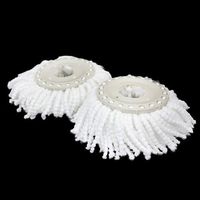 XtremepowerUS Pro 360 Easy Spin Spinning Mop- Mop Head Pad Replacement - 2 Pack
