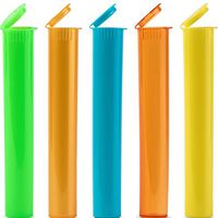 Beamer 120mm Airtight Squeeze Tubes - Smell-Proof, Waterproof, Travel-Friendly, Discreet - Preserve and Protect Your Products - Fits Cigarettes, Joints, Cones - 5 Count - Various Colors