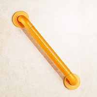 Cheng-Bath chair Bathroom handrail Nylon Non-Slip Stainless Steel Barrier-Free Bathroom Safety handrail (Yellow 58cm)