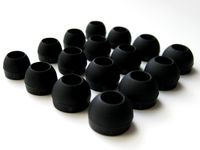16 pcs (B-4sz) Comfort Soft Replacement Set Eartips Compatible with V-Moda Vibrato, True Blood Maker, True Blood O Positive, True Blood REVAMP, Vibe II, Vibe, Vibe Duo, Faze, Spin, Bass Freq Remix