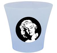 NEW! 3 Gallon Oval Shaped Wastebasket in a Blue Plastic Finish that Features Your Choice of a Novelty Theme Logo and a Free Trash Can Liner! (Monroe)