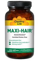Country Life Maxi Hair Time Release, 60-Tablet (Pack of 2)