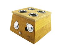 Winterworm® Bamboo Four Hole 4 Hole Healing Box for Moxa Moxibustion Medicine Therapy