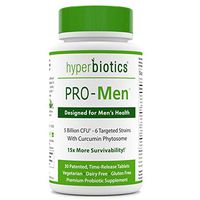 Hyperbiotics PRO-Men - Probiotics for Men with Curcumin Phytosome - Urinary and Prostate Support - 15x More Survivability Than Capsules - Non-GMO and Gluten Free Premium Vegan Probiotic Supplements