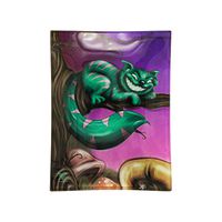 Glass Rolling Tray, Cheshire Cat Design by V Syndicate (Small)