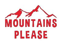 Home Grown Claremore Mountains Please | Vinyl Stciker Decal | 5.7" Width X 3.7" Height (RED)