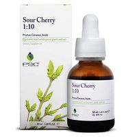 PSC 50 mL 1:10 Tart Cherry Extract Sleep & Joint Support | Herbal Tincture for Natural Gout Relief with Organic Melatonin | Montmorency Cherry Concentrate | Gluten Free Anti Inflammatory Supplement