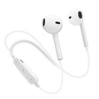 Wireless Bluetooth Headphones, ECZO Bluetooth Sport Stereo Earbuds Headset/Exercise Running Headphones with Mic Noise Cancelling Sweat Proof Earphones (White)