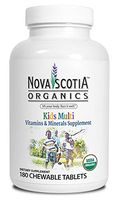 Nova Scotia Organics Kid's Multivitamins & Minerals (180 Chewable Tablets) Organic, Vegan and Plant-Based