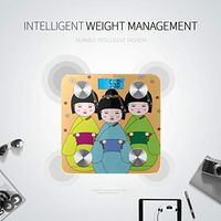 LYAOE Bluetooth Body Fat Scale Japanese Girls Smart Wireless Scale with LCD Display Measuring Body Weight Bmi and Health Digital Scale