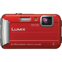 Panasonic Lumix DMC-TS30 Digital Camera (Base, Red)