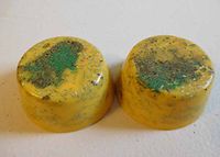 2 Maize Small Tower Buster Crystal Orgone Generator Energy Accumulator 528Hz/7.83Hz/Advance Harmonics Many Beautiful Ingredients and Colors!! (Maize)