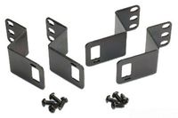 Panduit WMPVCBE Vertical Cable Management Bracket Kit, Black, 4-Piece, Black