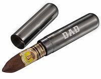 Visol Delta Gunmetal Finish Stainless Steel Cigar Tube - Father's Day Edition