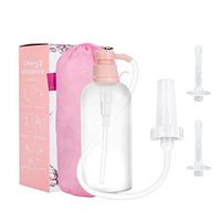 Vaginal Cleansing Irrigation Device, Vagina Irrigator Anal Douche Enema Syringe Colonic Reusable Vaginal Washing Device(#2)