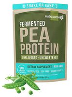 Nutrasumma Plant Based Fermented Pea Protein Powder, Unflavored and Unsweetened, 1.12lb - North American Sourced Peas - Non-GMO, Gluten & Soy Free, No Artificial Flavors or Colors, 20 Servings
