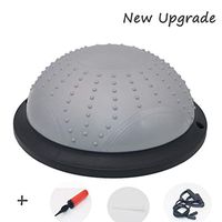 Lana Yoga Balance Ball, Pola Pilates Gym Exercise Half Fitness Ball Exercise Trainer Explosion-Proof Yoga Ball 5 Colors (Color : A)