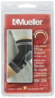Mueller 360 Compression 4-Way Stretch Moderate Elbow Support, Size SM/MD