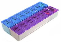 Star Tech Medical Aids Reminder Medication Pill Organizing Box (Weely 2 Compartment)