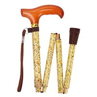 Crutches Folding Telescopic Old Man's Cane Wood Aluminum Non-Slip Cane Pattern Cane Auxual (Color : A, Size : 26cm)