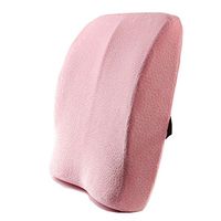 MQYH Lumbar Support Cushion Pillow - Lower Waist Back Support Cushion for Your Home, Office Chair, and Car - New Ergonomic Memory Foam Design Seat Waist Pillow Pregnant Woman Waist 4140 , Pink