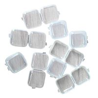 10x Nightkids Earplugs Box Earplugs Case Mini Plastic Box Transparent for Earplugs Medication Fish Hook Headphones 3.5 3.5CM
