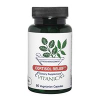 Vitanica Cortisol Relief, Cortisol Manager & Adrenal Support Supplement, Cortisol Blocker for Men & Women Helps Stress, Sleep & Cortisol Health, Phosphatidylserine & Ashwagandha, Vegan, 60 Capsules