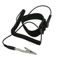 uxcell Black Anti Static ESD Discharge Wrist Strap Band w Alligator Clip