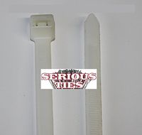 Serious Ties - 8 Inch Moderate Duty Cable Ties - 120 Pound Tensile Strength - UV Resistant Natural Color (100 Pack, Natural)