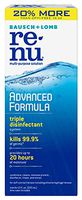 Bausch + Lomb ReNu Advanced Formula All Day Moisture Multi-Purpose Eye Contact Lens Solution 12 Fluid Ounces (Pack of 2)