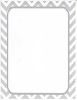 Grey Chevron Stationery Printer Paper 26 Sheets