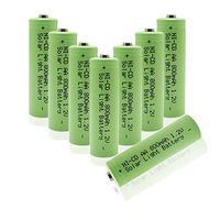 QBLPOWER Ni-CD AA 800mAh 1.2V Rechargeable Battery for Solar Outdoor Lights Lamp Garden Yard Lawn(8 Pieces)