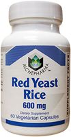 AlchePharma Red Yeast Rice W/Coq10 Nac &Milk Thistle, Veg Caps.