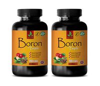 Testosterone Booster and Strength - Brain and Memory Vitamins - Boron Triple Dietary Supplement - Boron Complex 3mg - 2 Bottles 400 Capsules