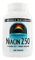 Niacin 250mg Timed Release Source Naturals, Inc. 250 Tabs