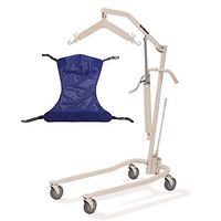 Invacare 9805P Personal Hydraulic Patient Body Lift Kit with Full Body Mesh Sling (Medium R110), Beige